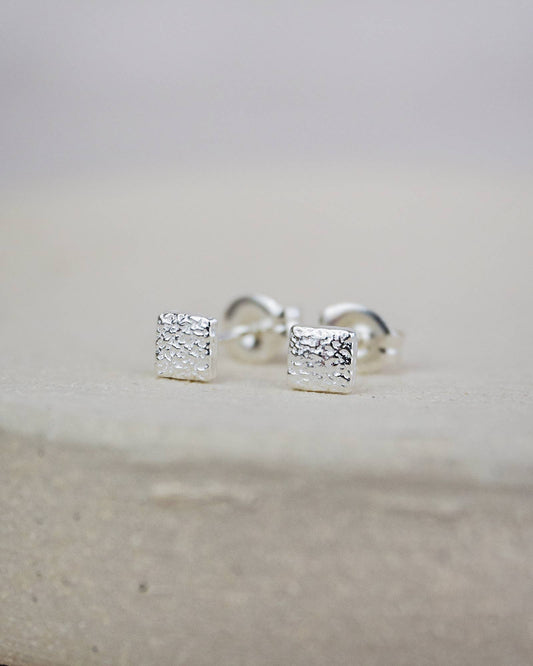 Lucy Kemp - Sterling Silver Mini Studs - Square