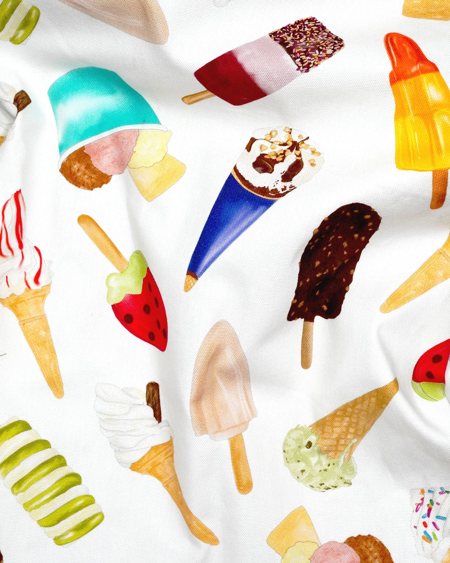 Ice Cream Tea Towel - British Made - Funny Kitchen Towel