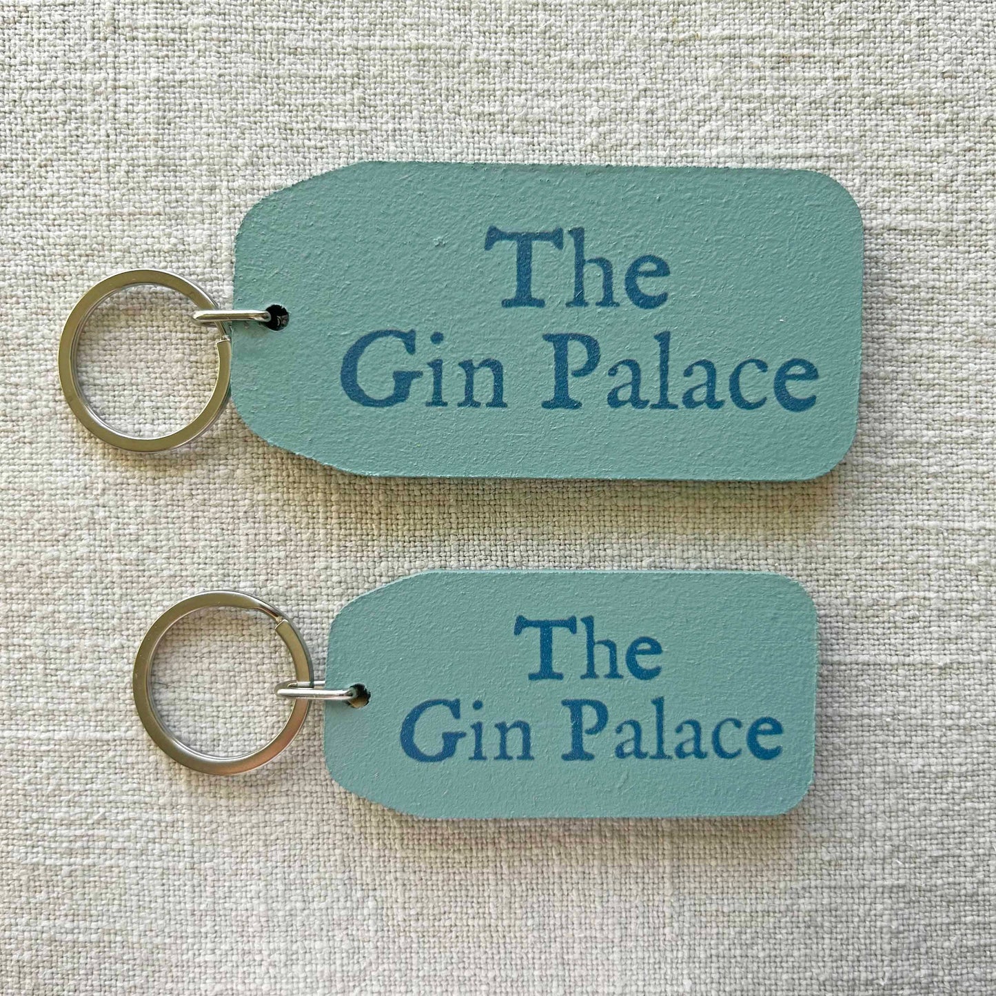 The Wooden Postcard Company - The Gin Palace - Wooden Key Tag