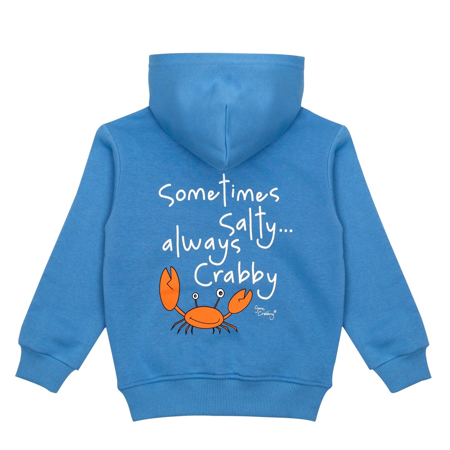 Sometimes Salty .... Always Crabby Hoodie - Sailor Blue