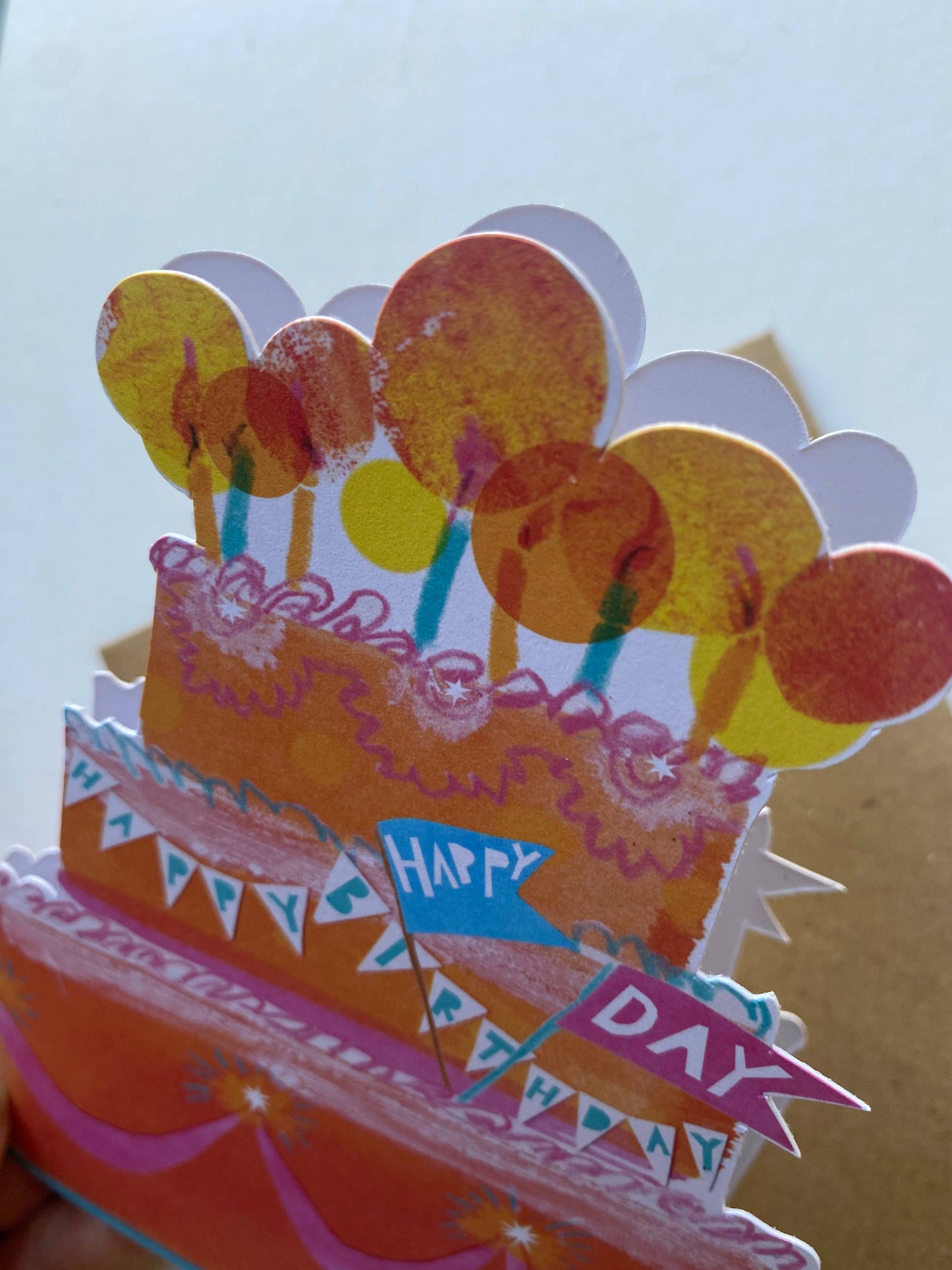 Esther Kent Design - Birthday Cake Mantelpiece Card