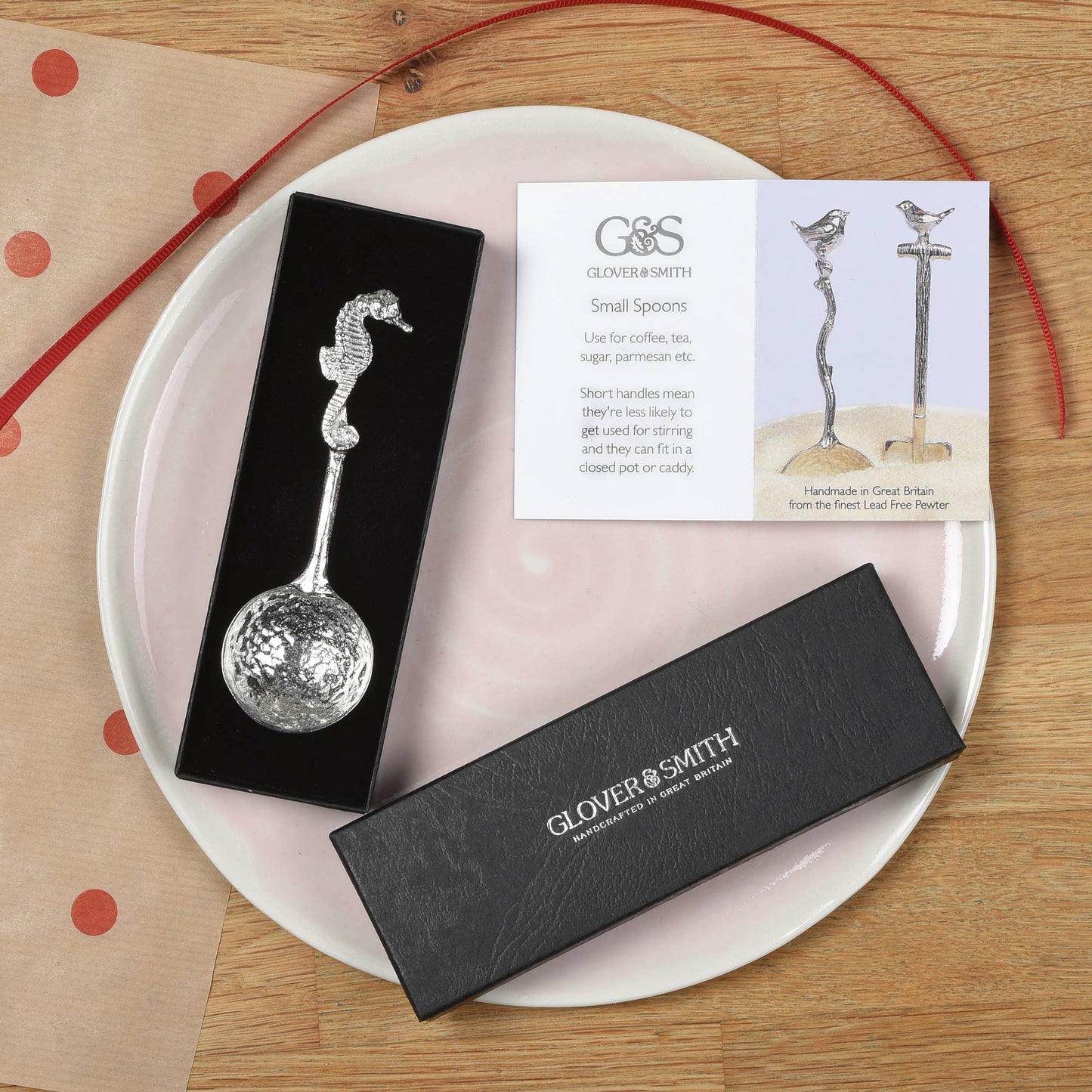 Seahorse Small Pewter Sugar Spoon