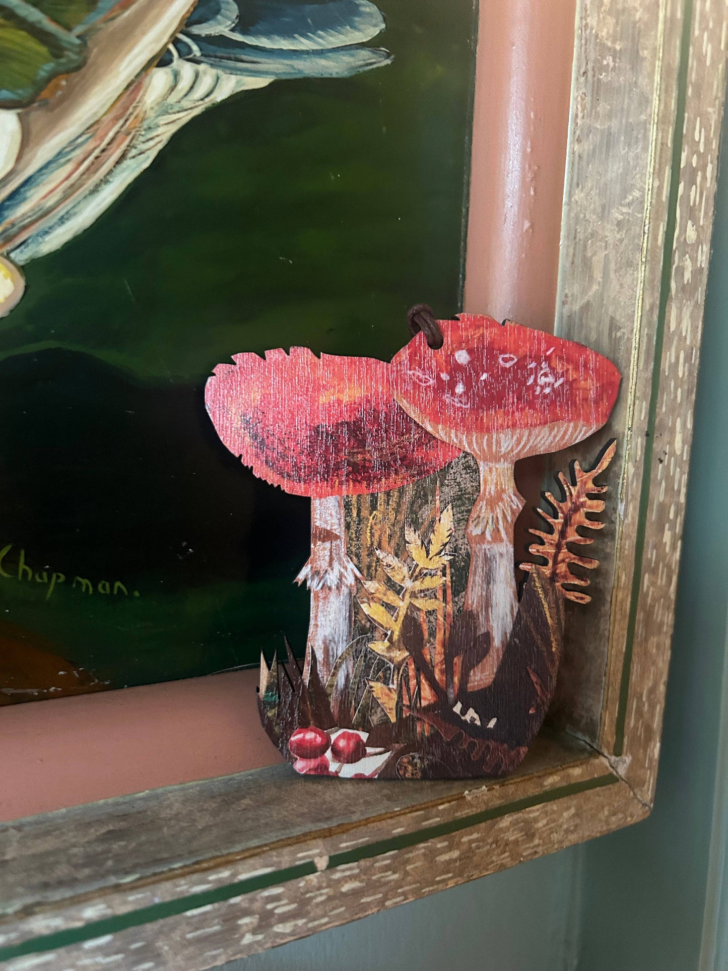 Clare O’Neill Artworks - Toadstools birch plywood decoration 