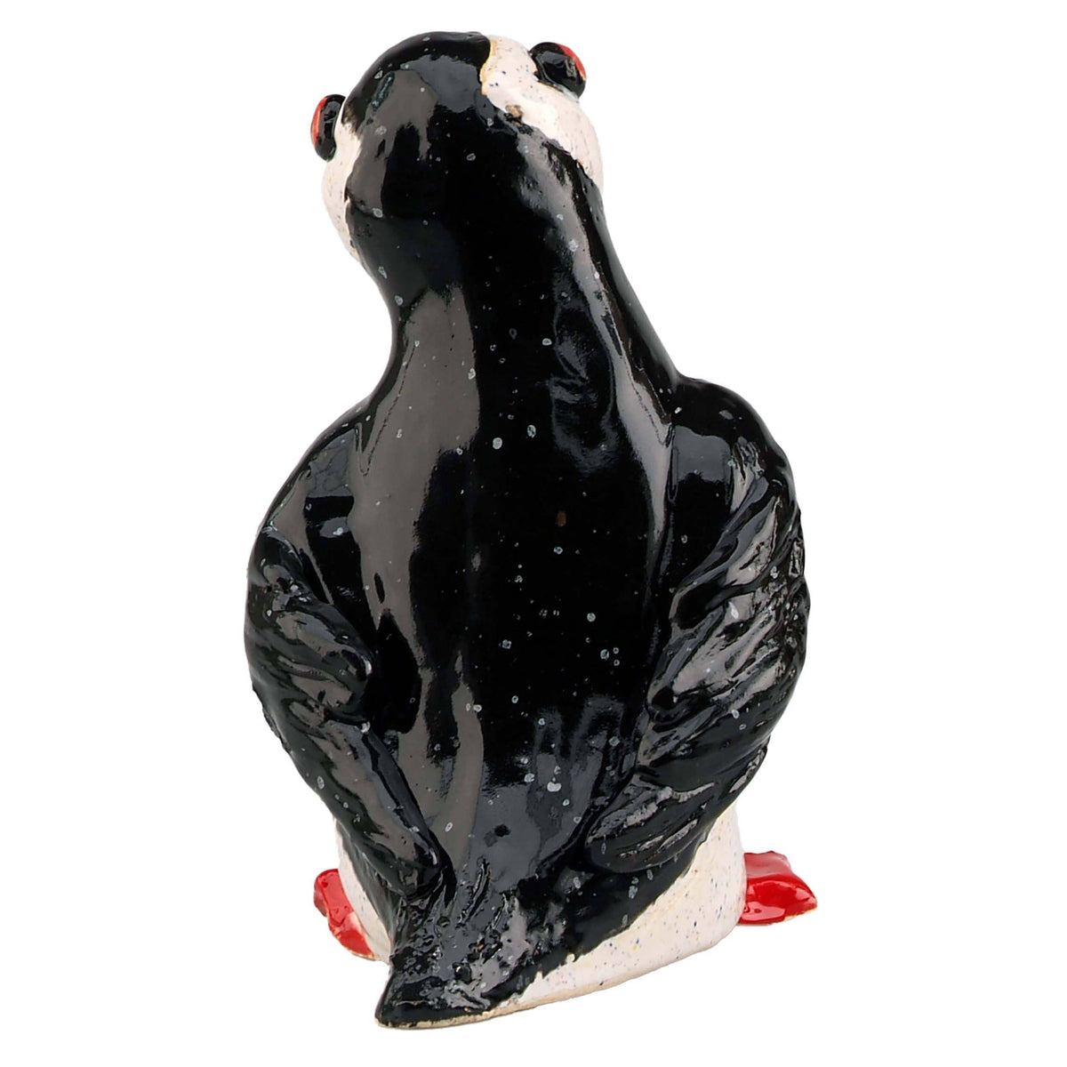Puffin Standing Handmade Ceramic Figurine  Ornament