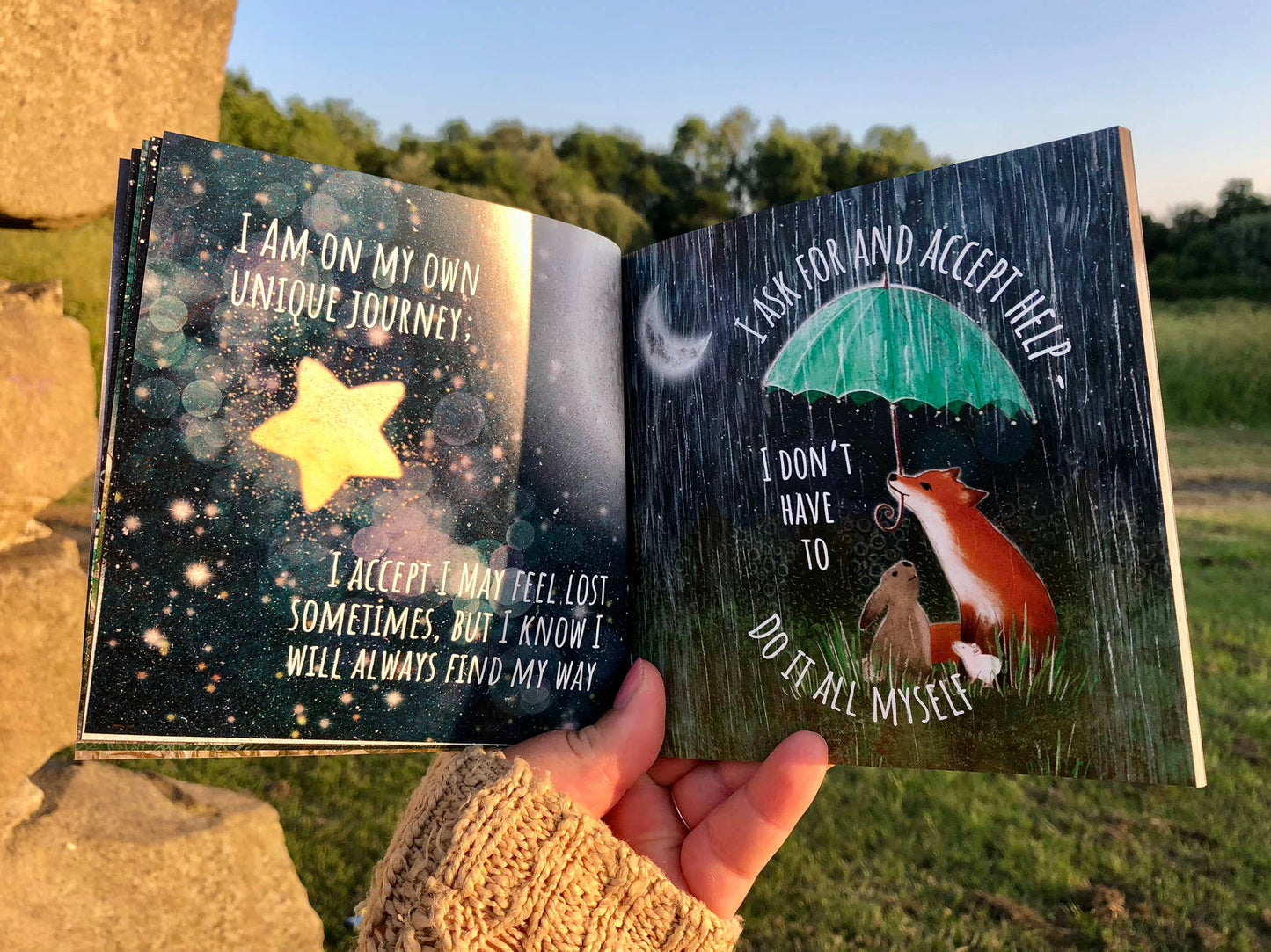 Fox under the Moon - Light In The Dark - A Book of Affirmations