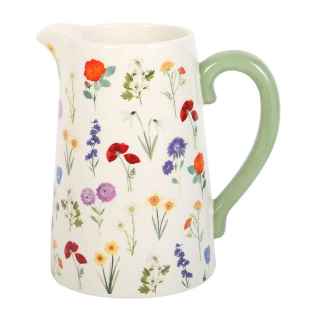 Wildflower Spring Ceramic Flower Jug