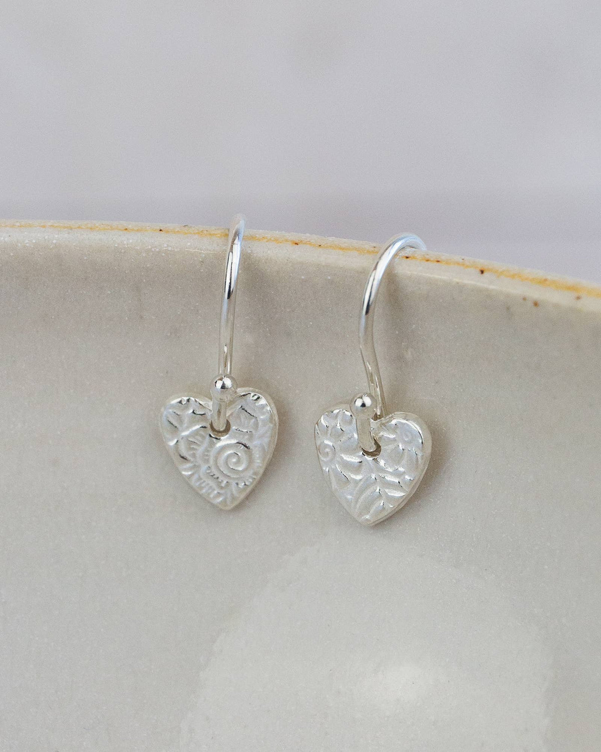 Lucy Kemp - Sterling Silver Mini Textured Earrings