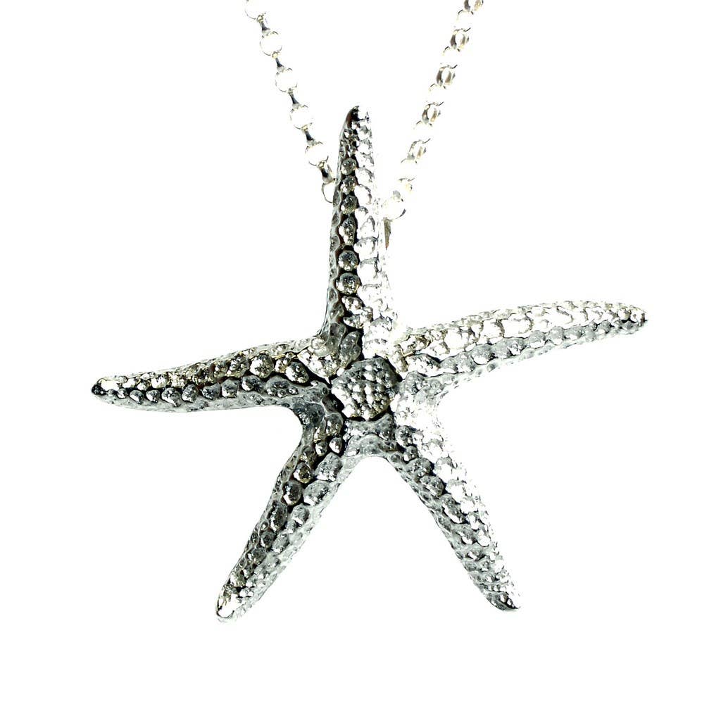 Starfish Necklace, English Pewter Jewellery