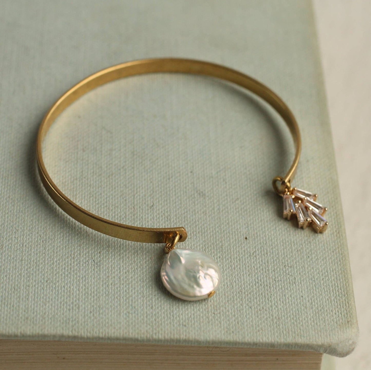 Silk Purse, Sow's Ear - Pearl Art Deco Bracelet