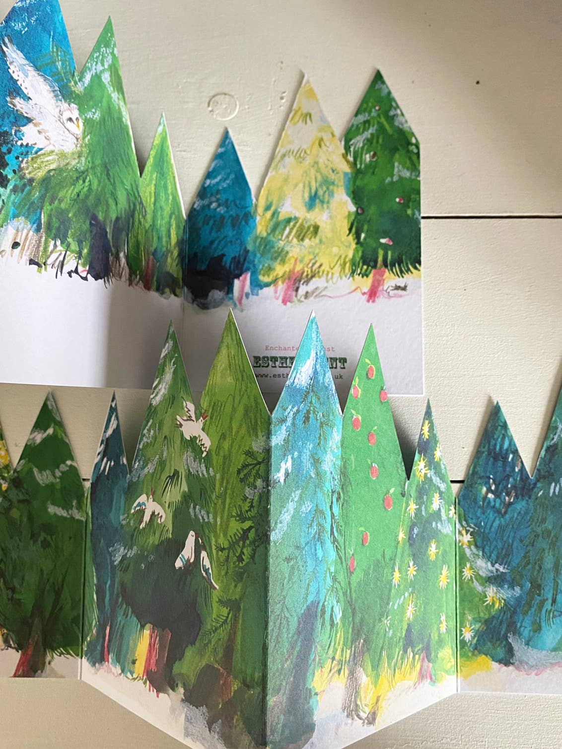 Esther Kent Design - Enchanted Forest Hand-finished Concertina Card