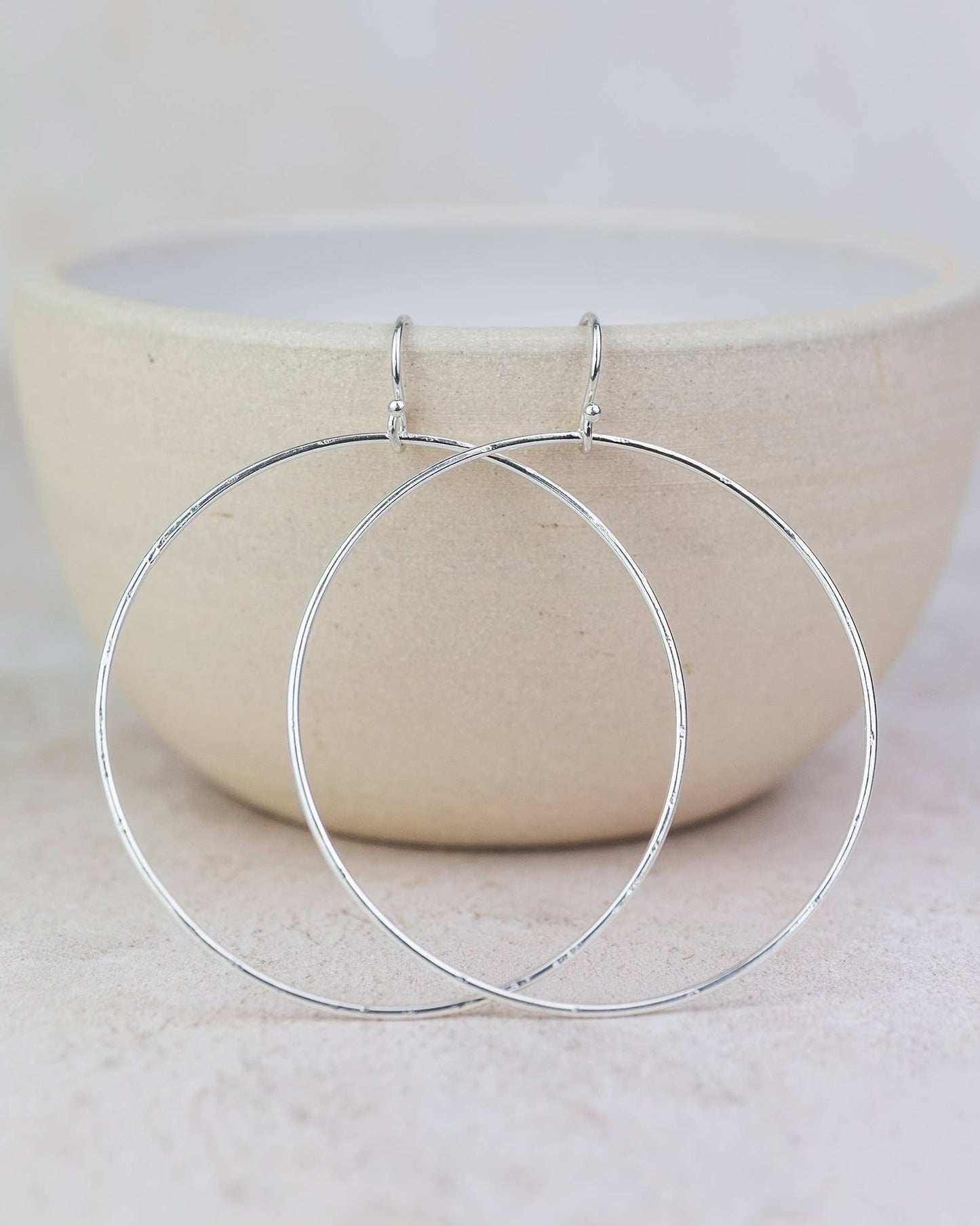 Lucy Kemp Jewellery - Sterling Silver Geo Circle Earring