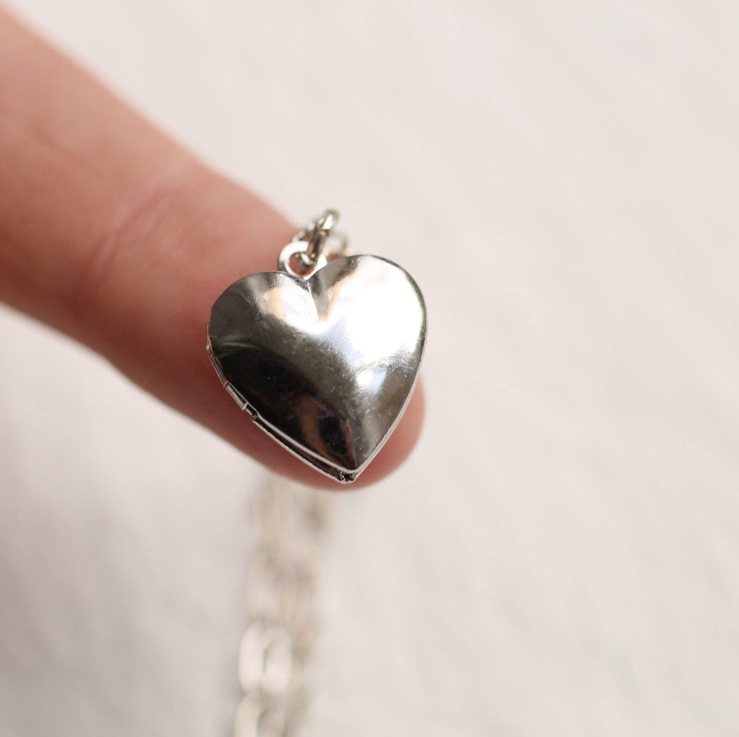 Silk Purse, Sow's Ear - Tiny Silver Heart Locket