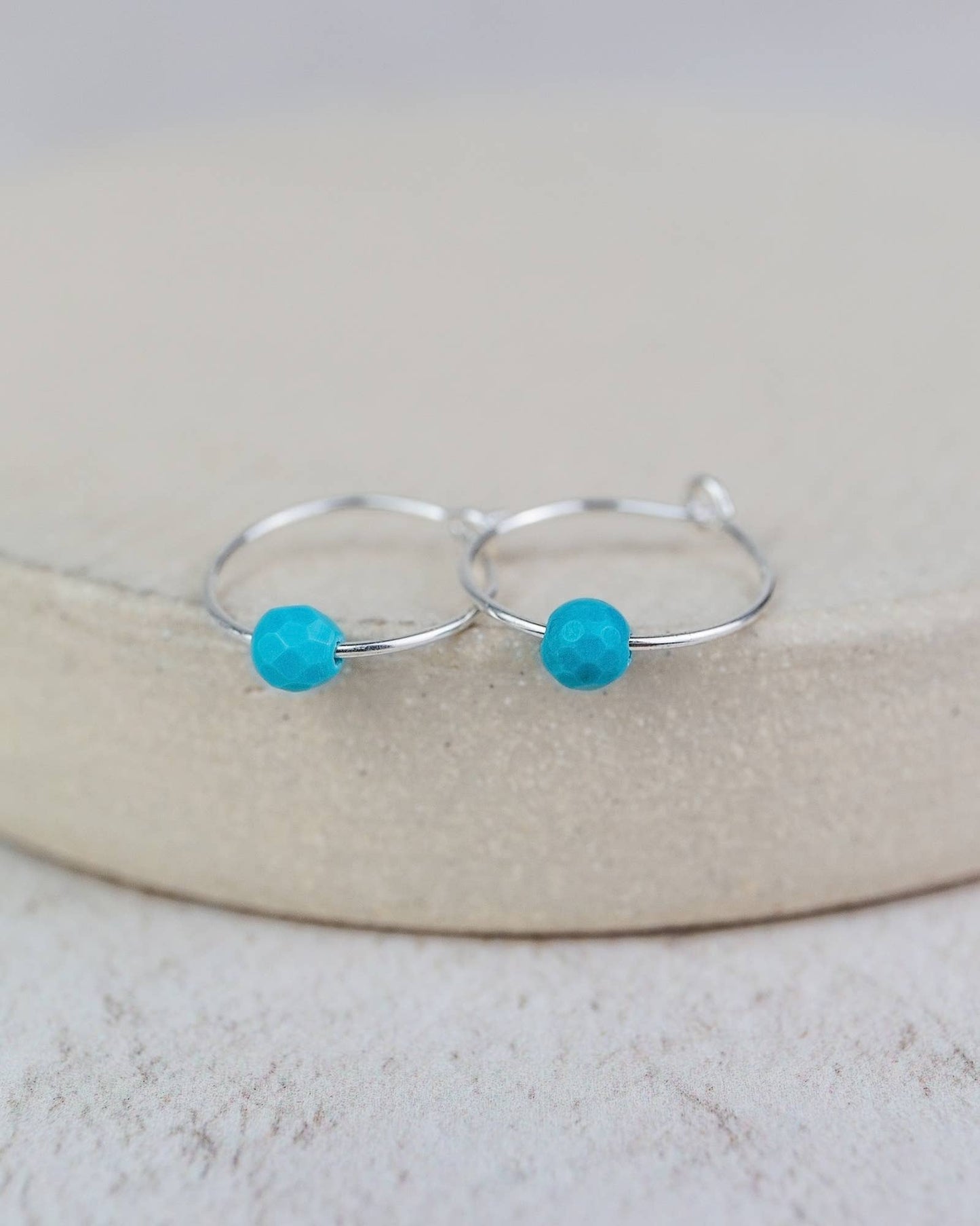 Lucy Kemp - Sterling Silver Charm Hoops