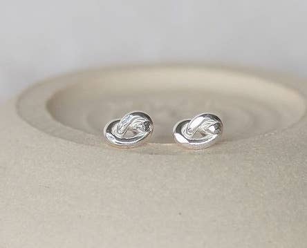 Lucy Kemp - Sterling Silver Love Knot Studs