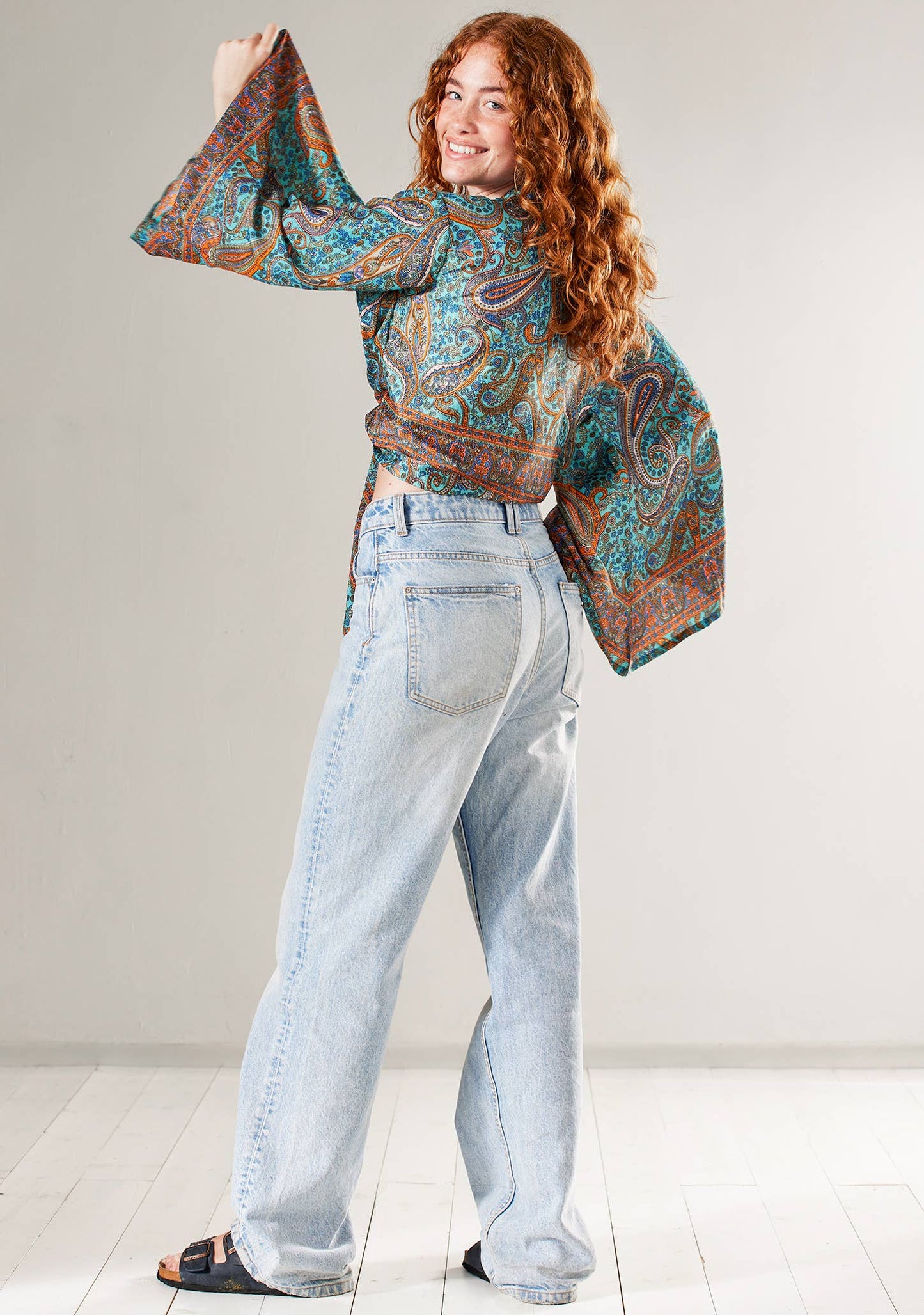 Namaste - Recycled Sari Wrap Top