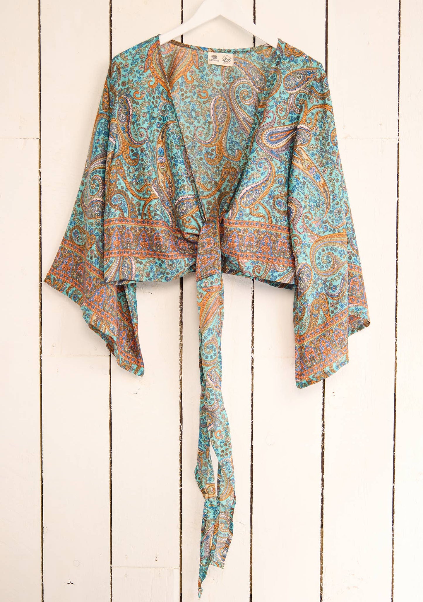 Namaste - Recycled Sari Wrap Top