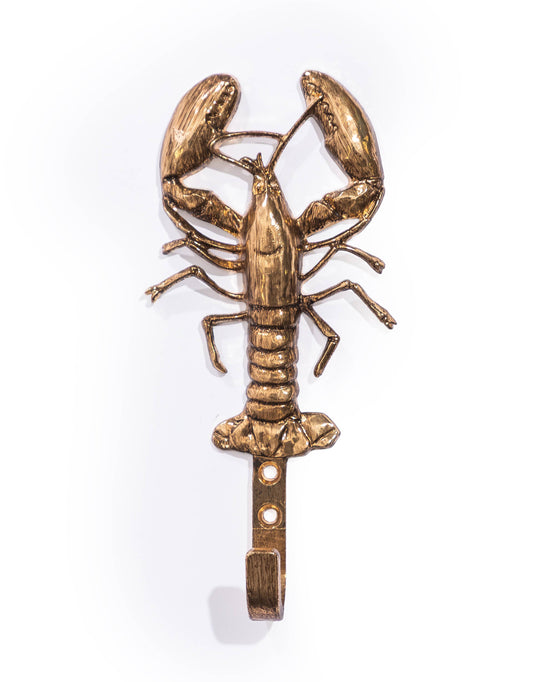 McGowan & Rutherford Ltd - Large Gold Lobster Coat Hook