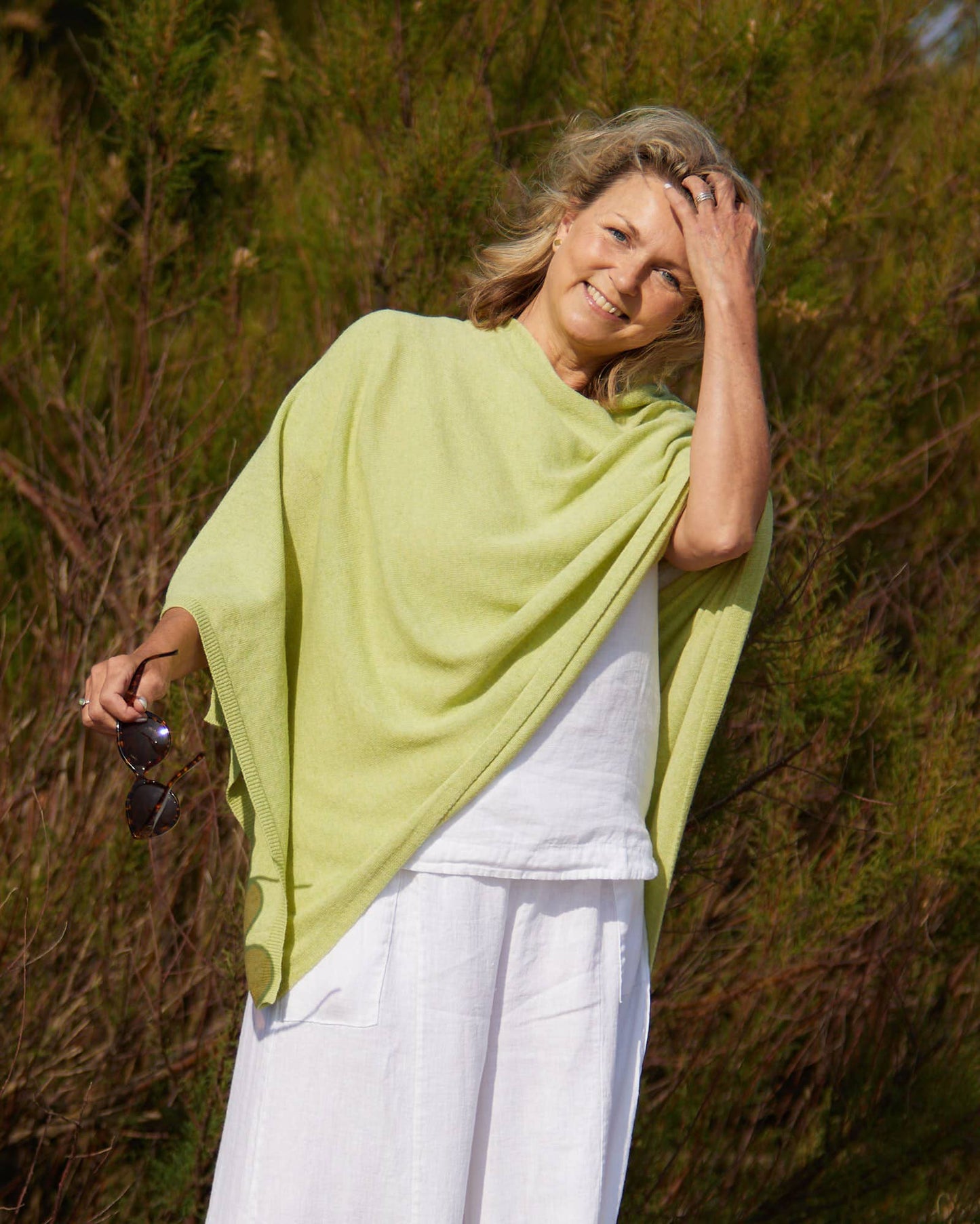 Cadenza Classic Cashmere Blend Poncho