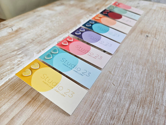 Studio 23 Ceramics - Stud Heart Earring Pair