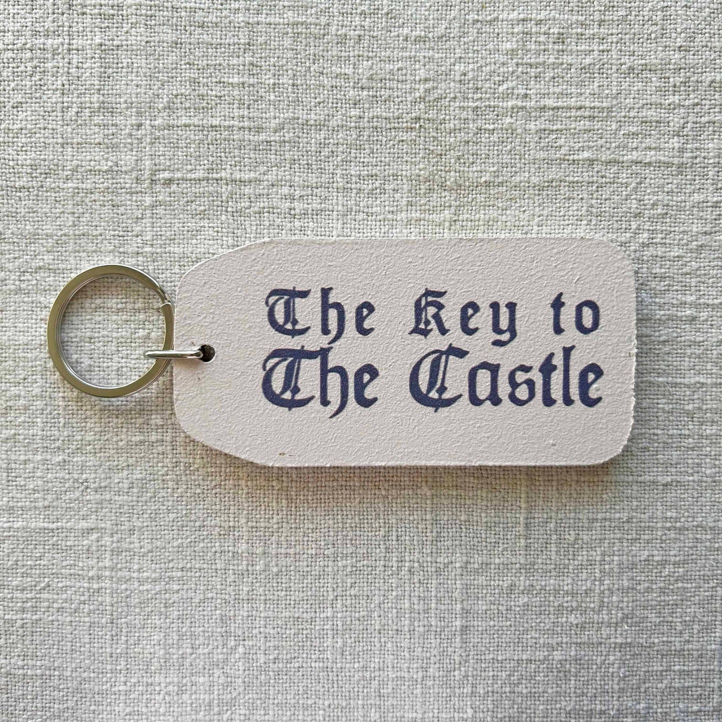 The Wooden Postcard Company - The Key To The Castle - Wooden Key Tag