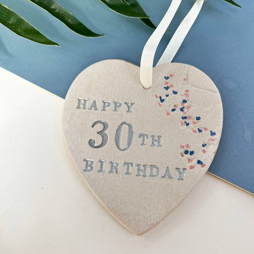 30th Birthday Hanging Heart