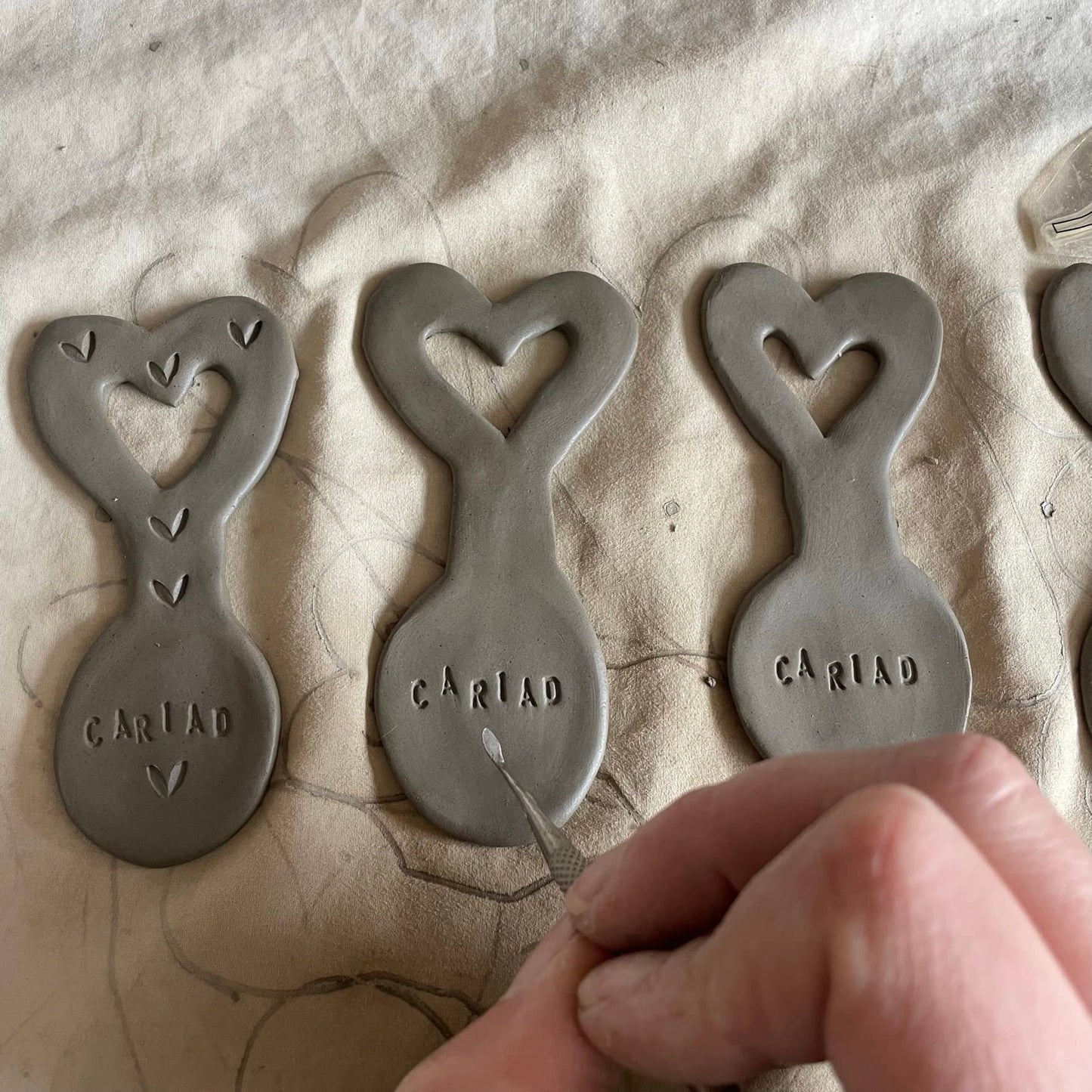 Small Ceramic Love Spoon: Welsh Cariad Gift, Made in UK