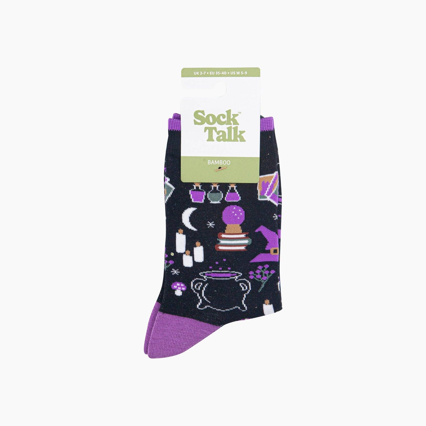 Witchy Women's Bamboo Socks in Black
