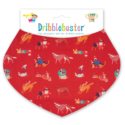 Red Dribble bib for  babies