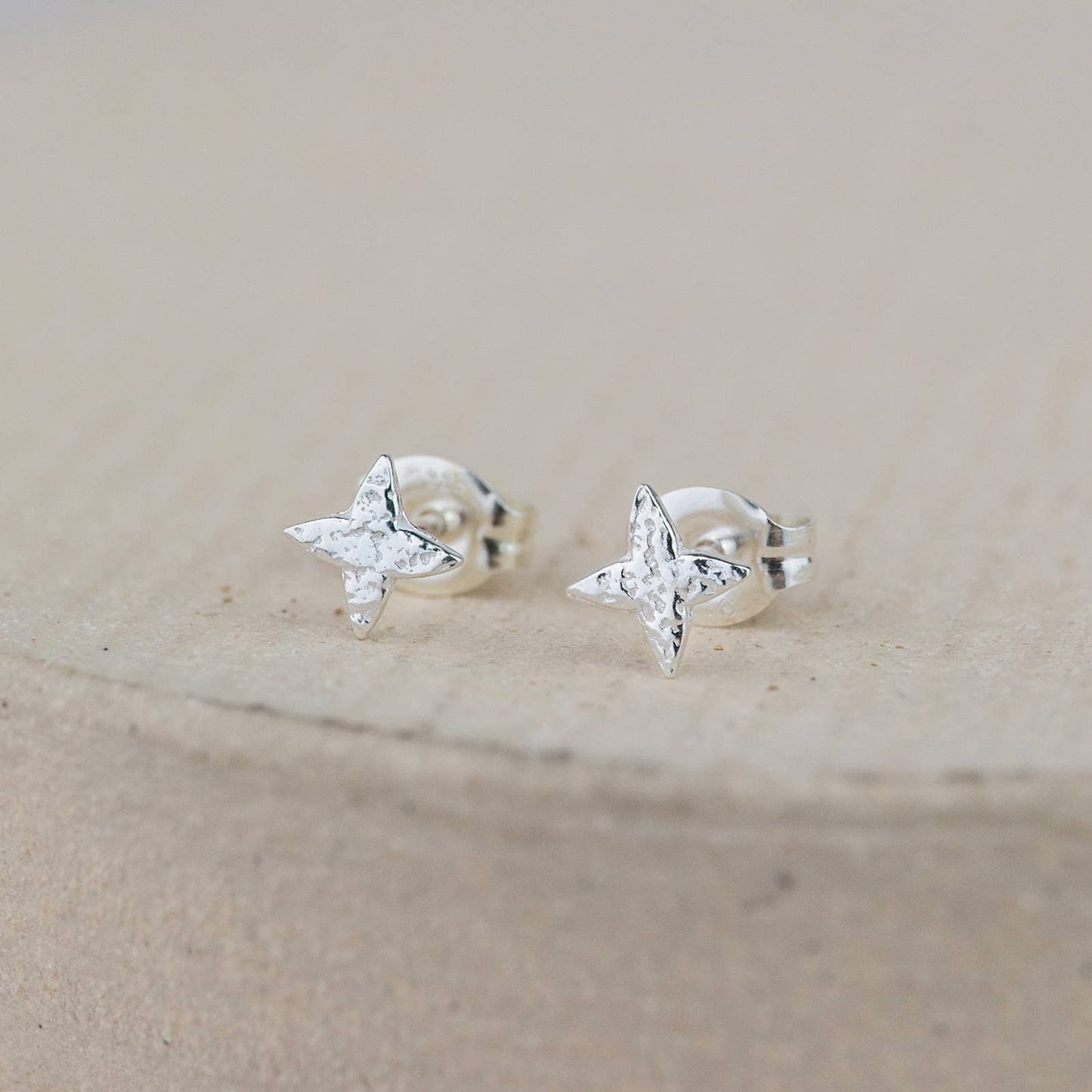 Lucy Kemp - Sterling Silver Mini Studs - North Star