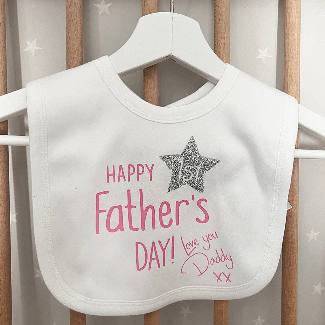 First Father's Day Baby Bib