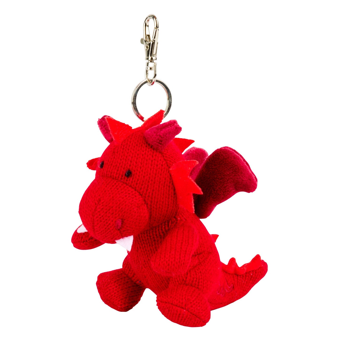 Red Dragon Bag Charm Knitted