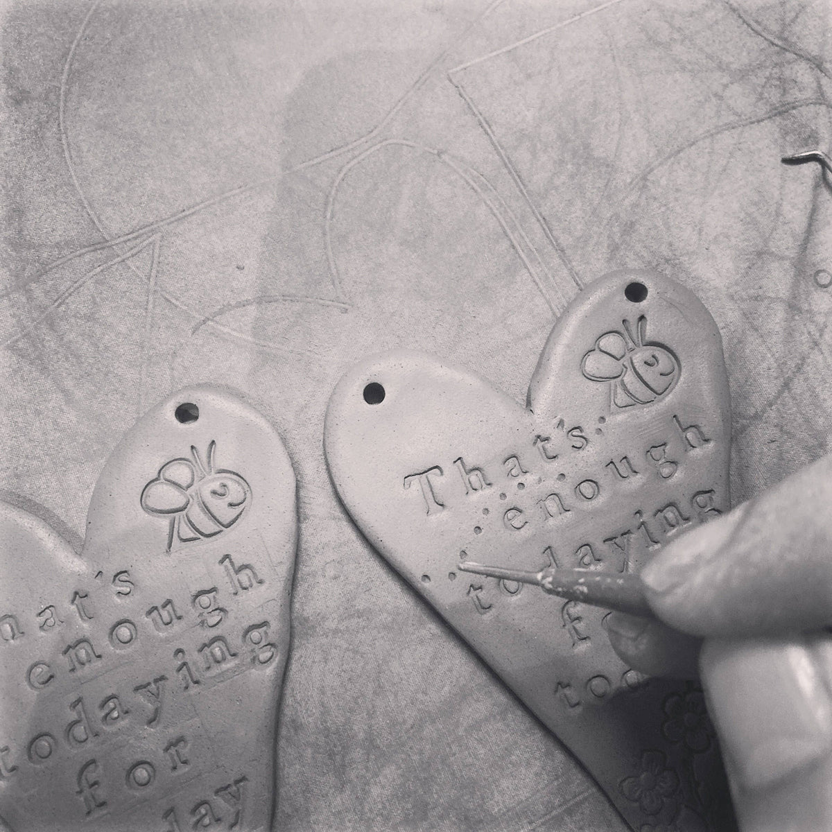 Ceramic Hanging Heart, 'You are Amazing' Gift, Made in Wales