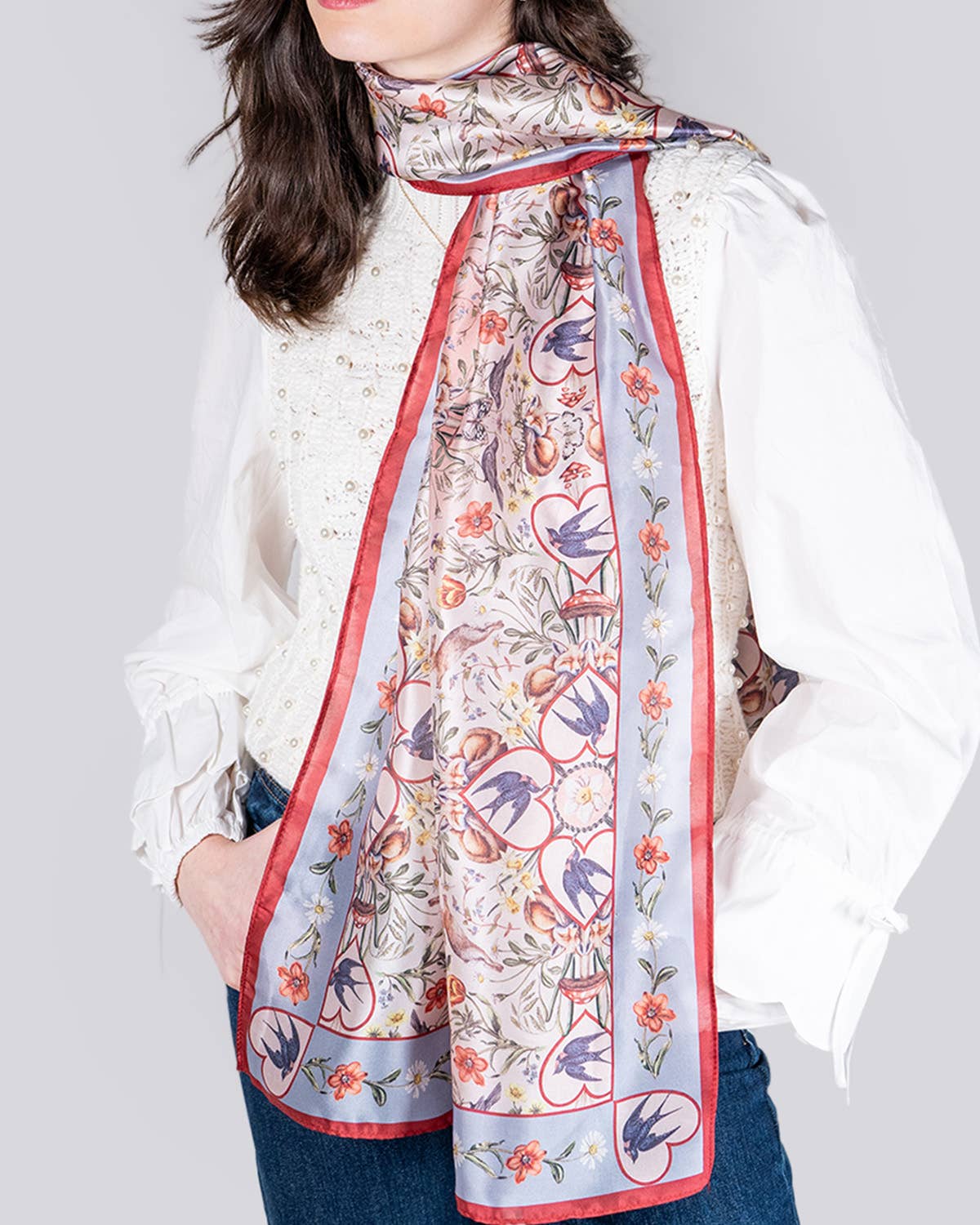 FABLE Folksy Fox Silky Scarf