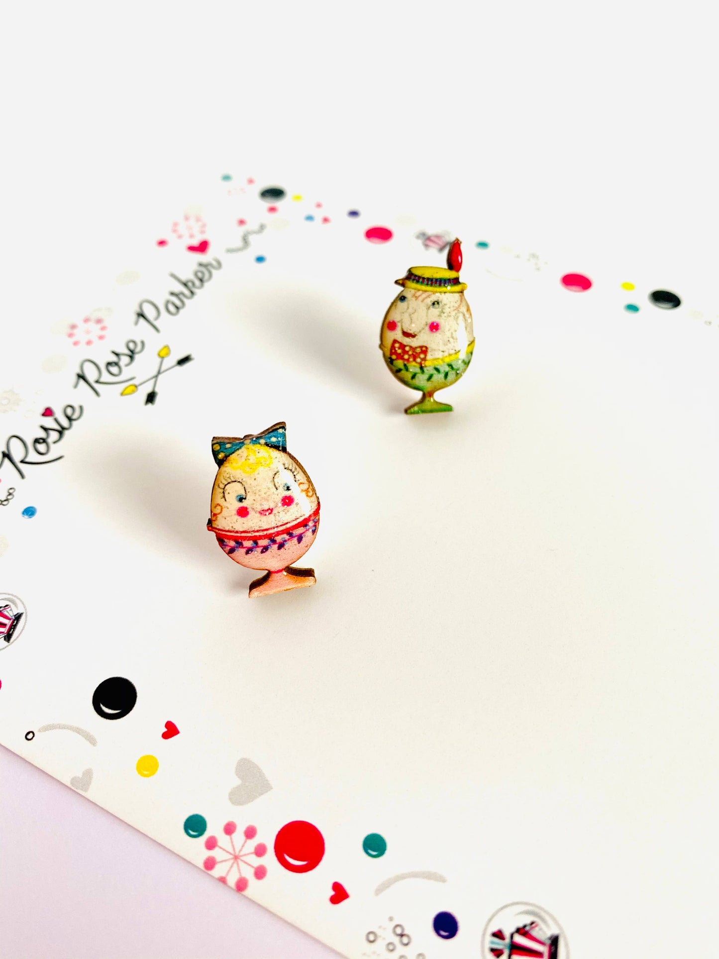 Rosie Rose Parker - Little Easter egg studs