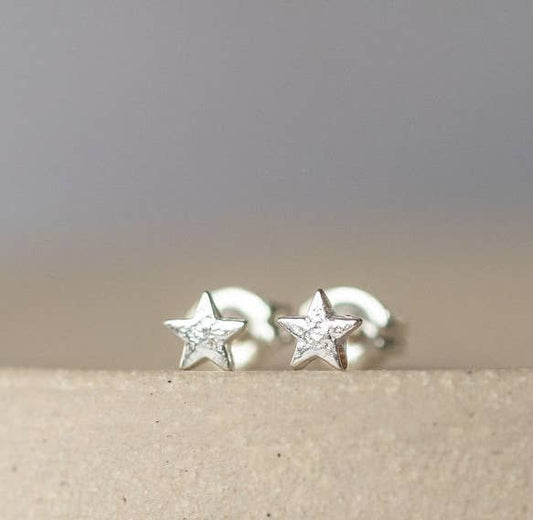 Lucy Kemp Jewellery - Sterling Silver Mini Star Studs