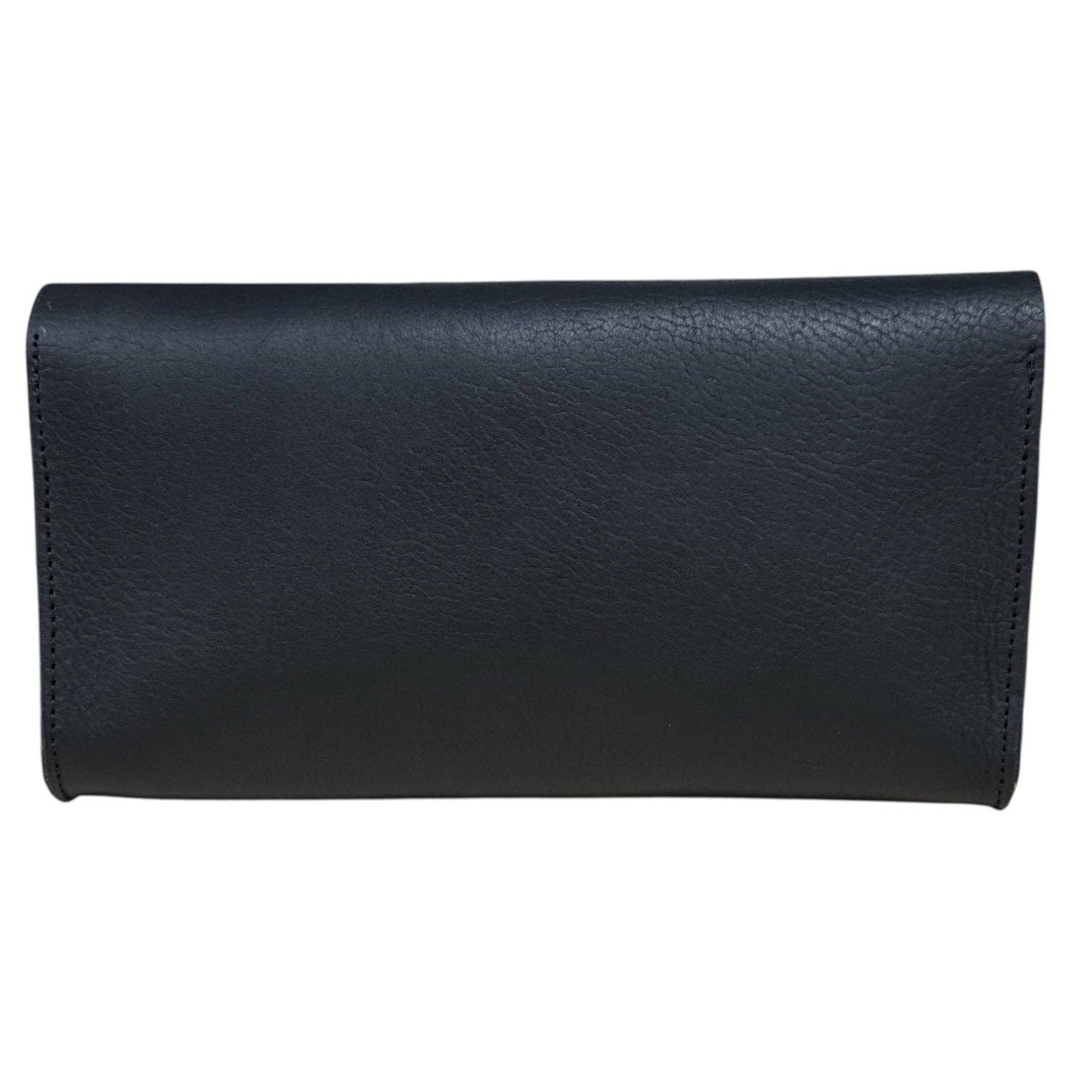 Natasha Leather Clutch – Black
