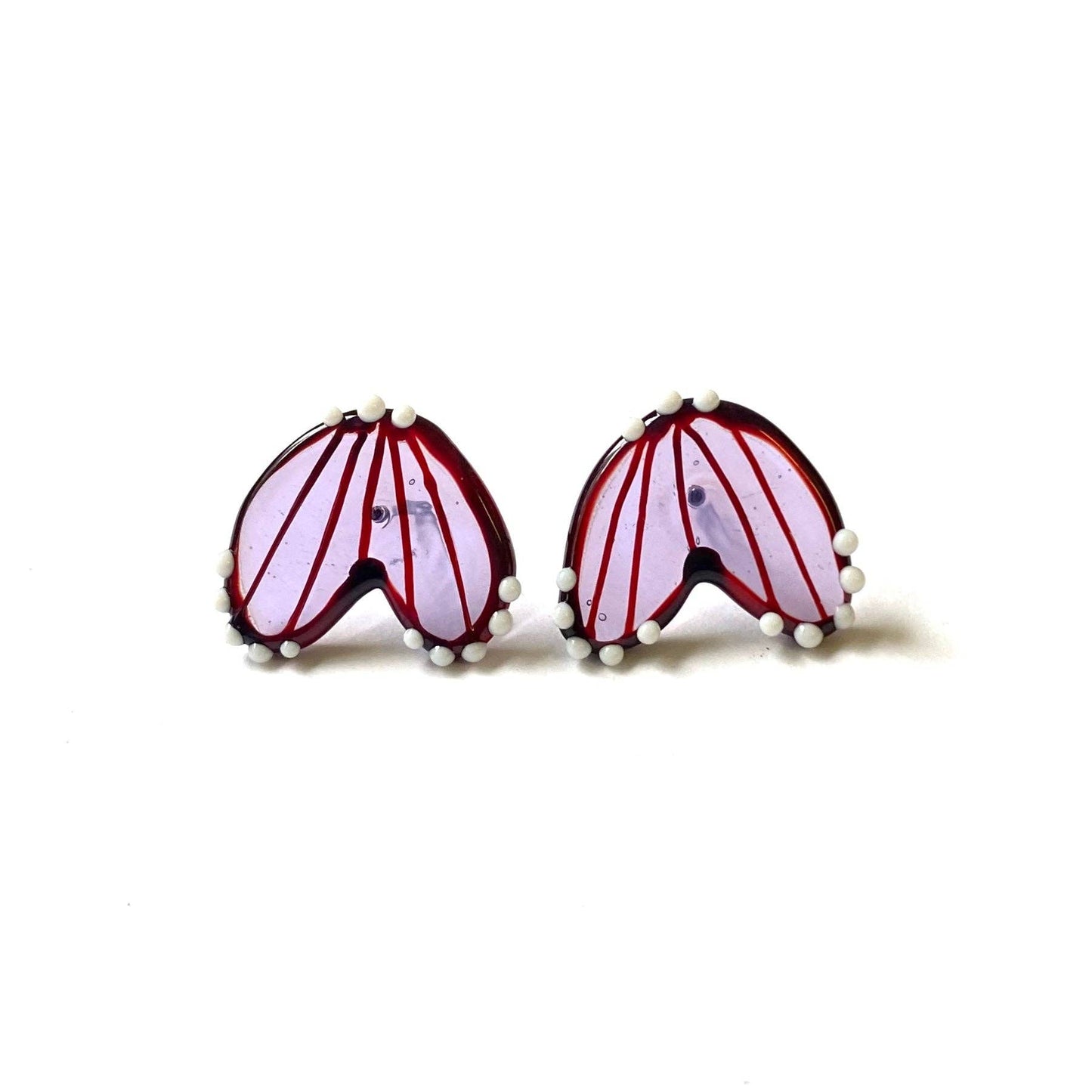Helen Chalmers - Handmade Butterfly Wing Studs, Crocus