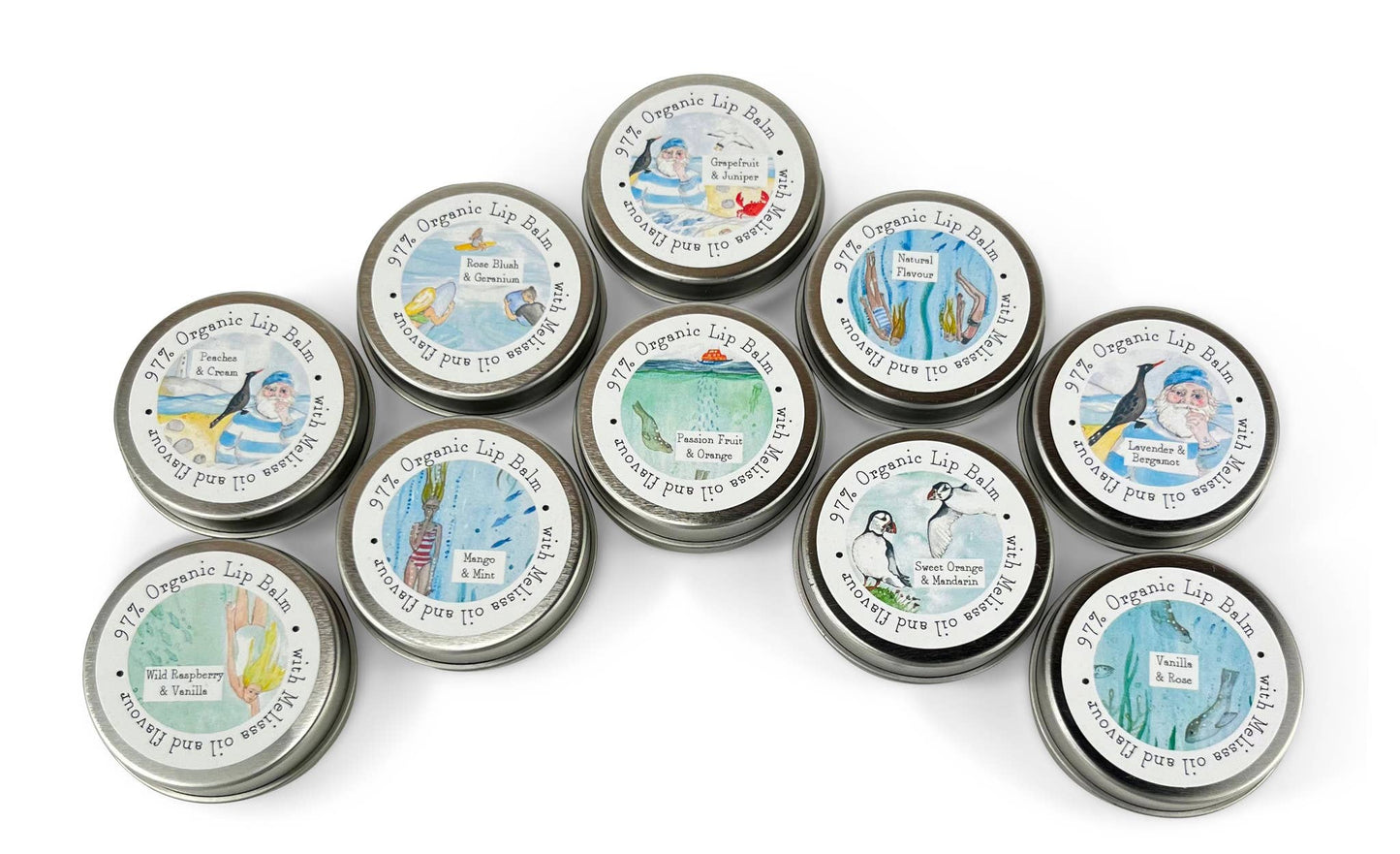 Heaven Scent Incense Ltd - Lip Balm - Coastal Range Illustrated