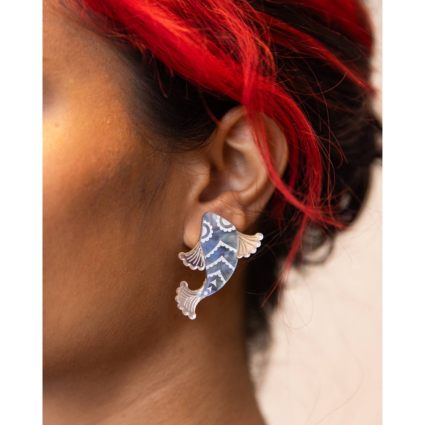 Rosa Pietsch - Koi Fish Stud Earrings - Gold