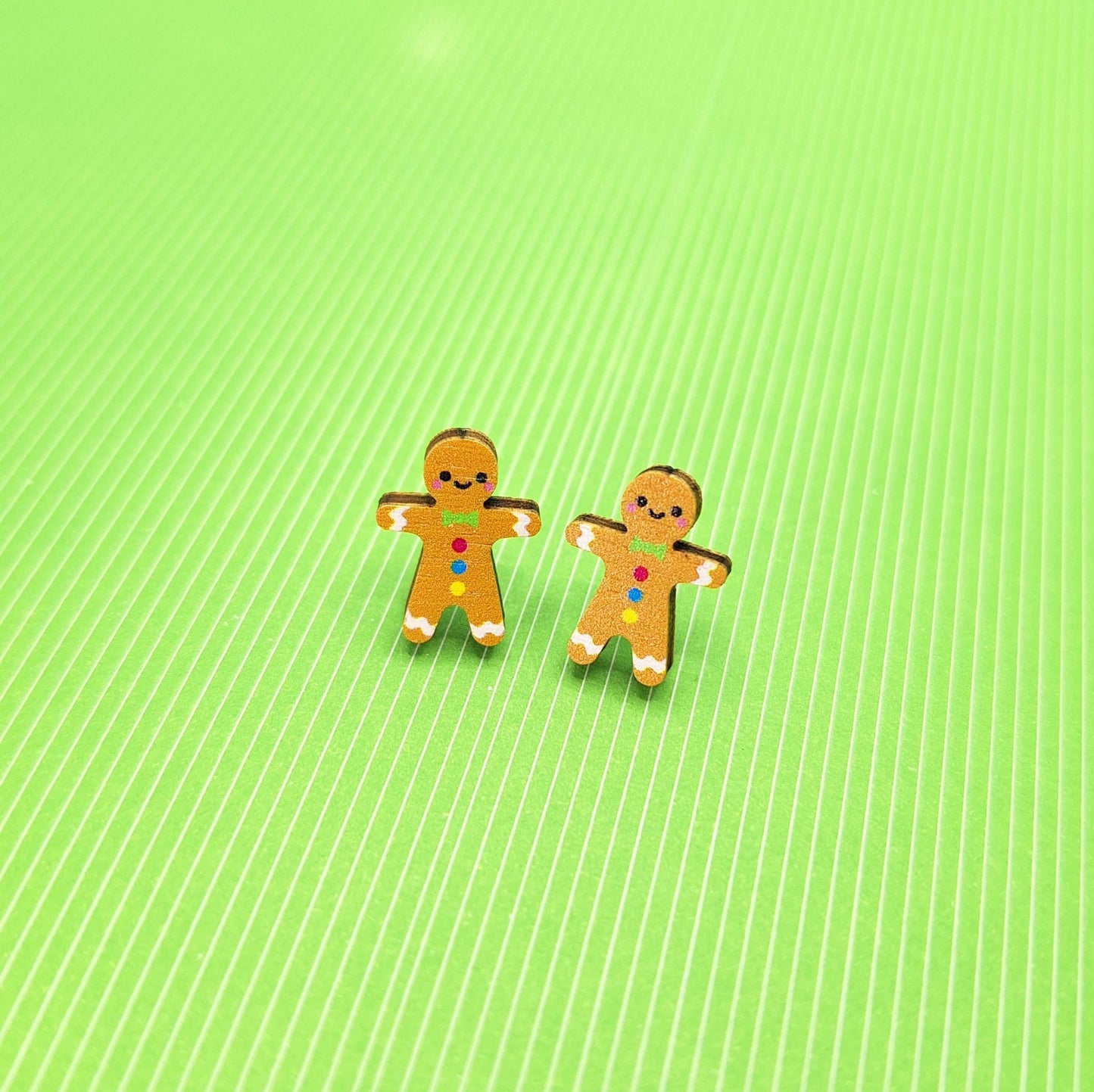 Gingerbread Man Stud Earrings