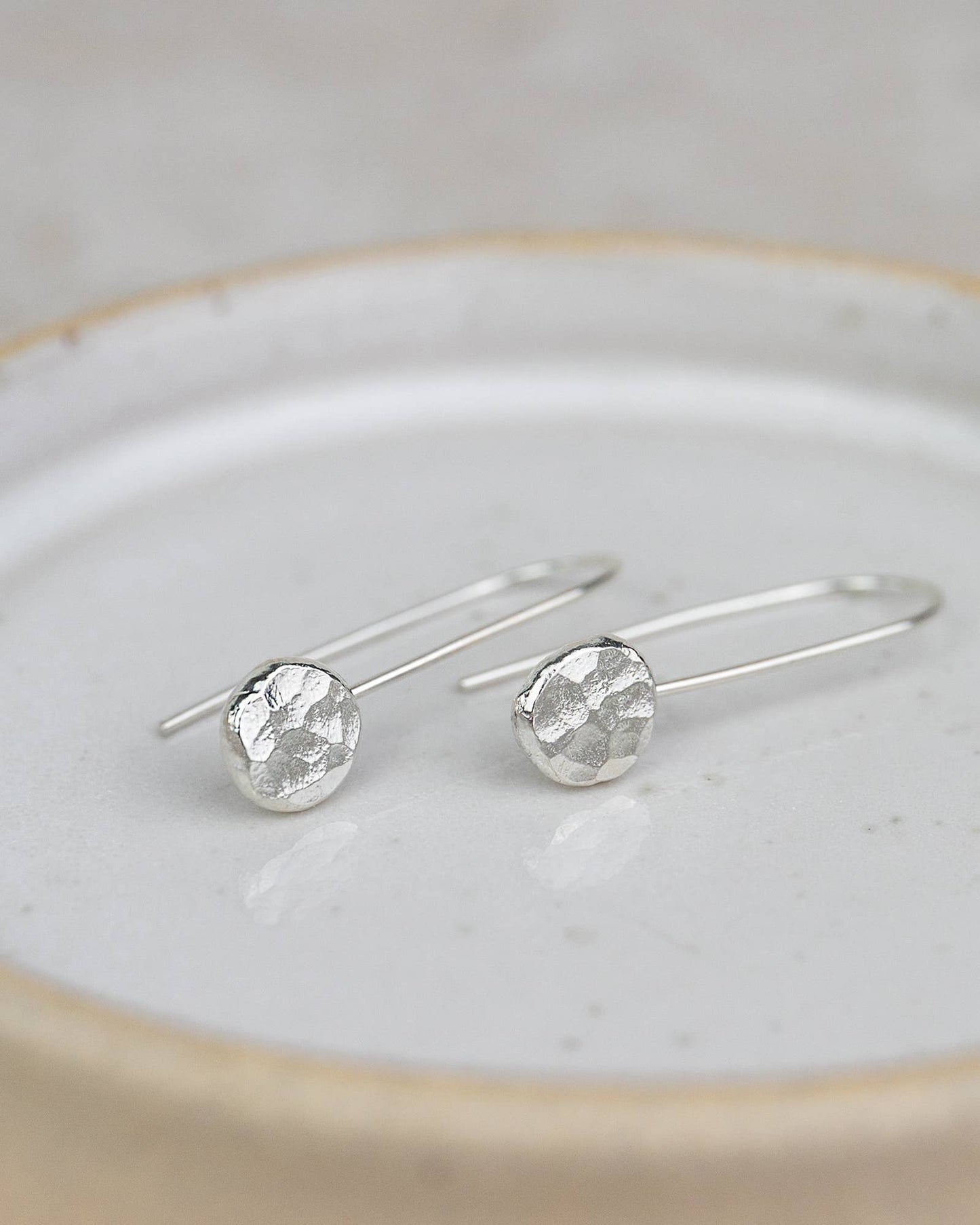 Lucy Kemp Jewellery - Sterling Silver Nugget Earrings