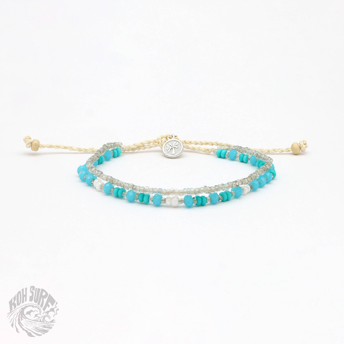 Pineapple Island -  Kanawa Beach Beaded Bracelet, Surf Bracelet by Koh Surf : Earth Tones - PAL-140