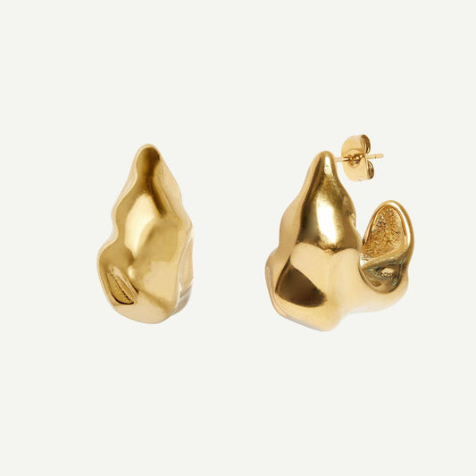 Water Waterproof Gold Drop Earrings