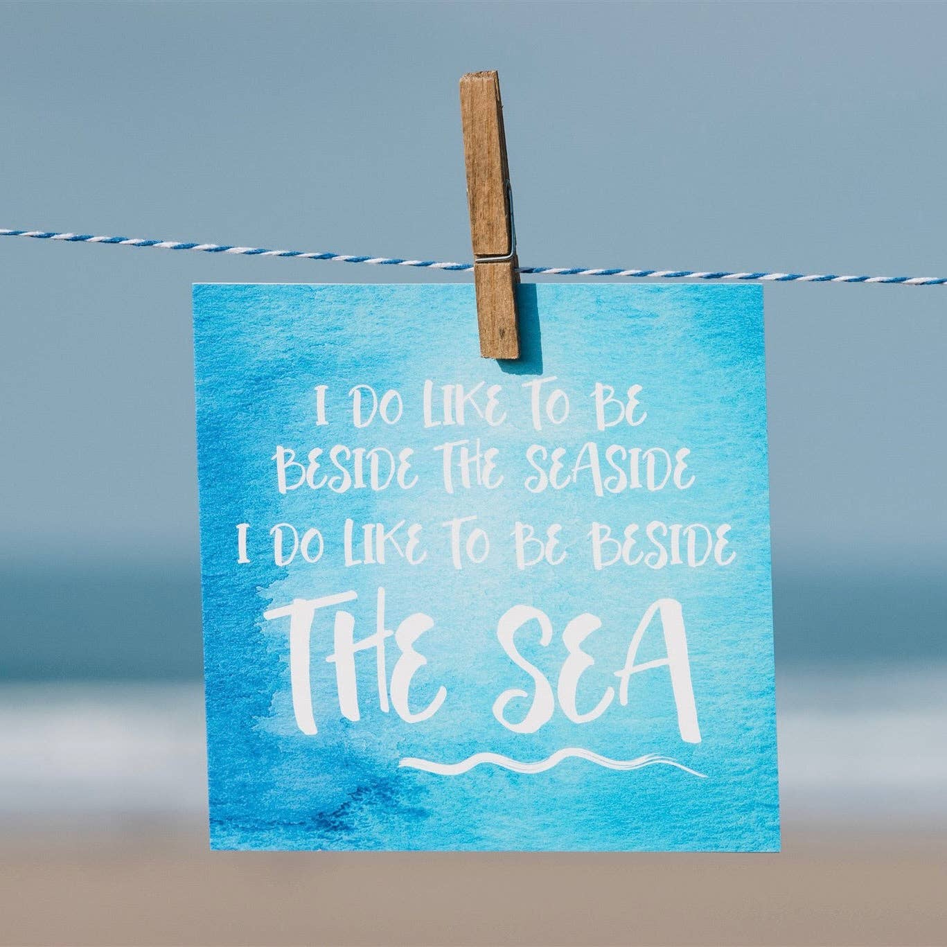 Beside the Sea - Greeting Card