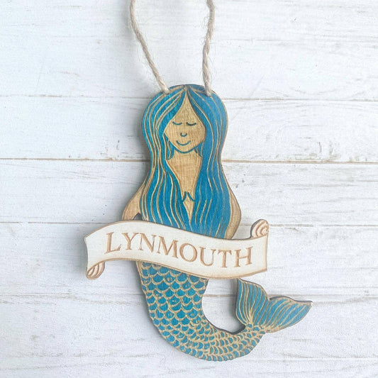 Gorgeous Little Bits - Mini Moelfre Mermaid Hanging Decoration