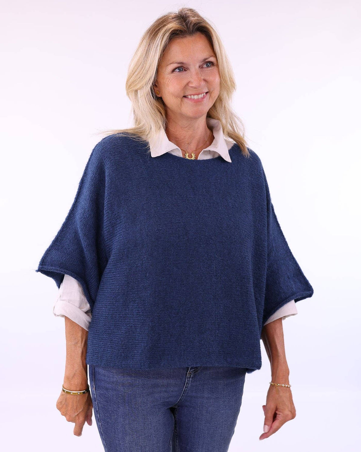 Cadenza Italy Ltd - Alpaca Blend Short Tunic Top