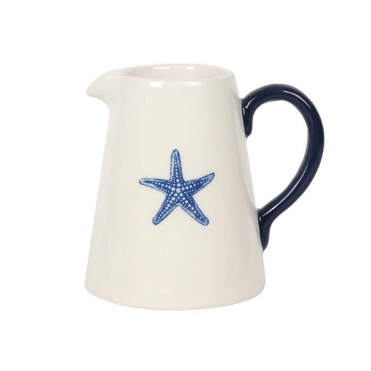 12cm Starfish Ceramic Summer Flower Jug