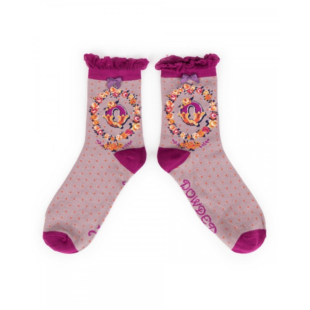 Powder Design Alphabet Monogram Socks