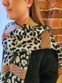 Salisa Scarves - Leopard Zig Zag - S240053