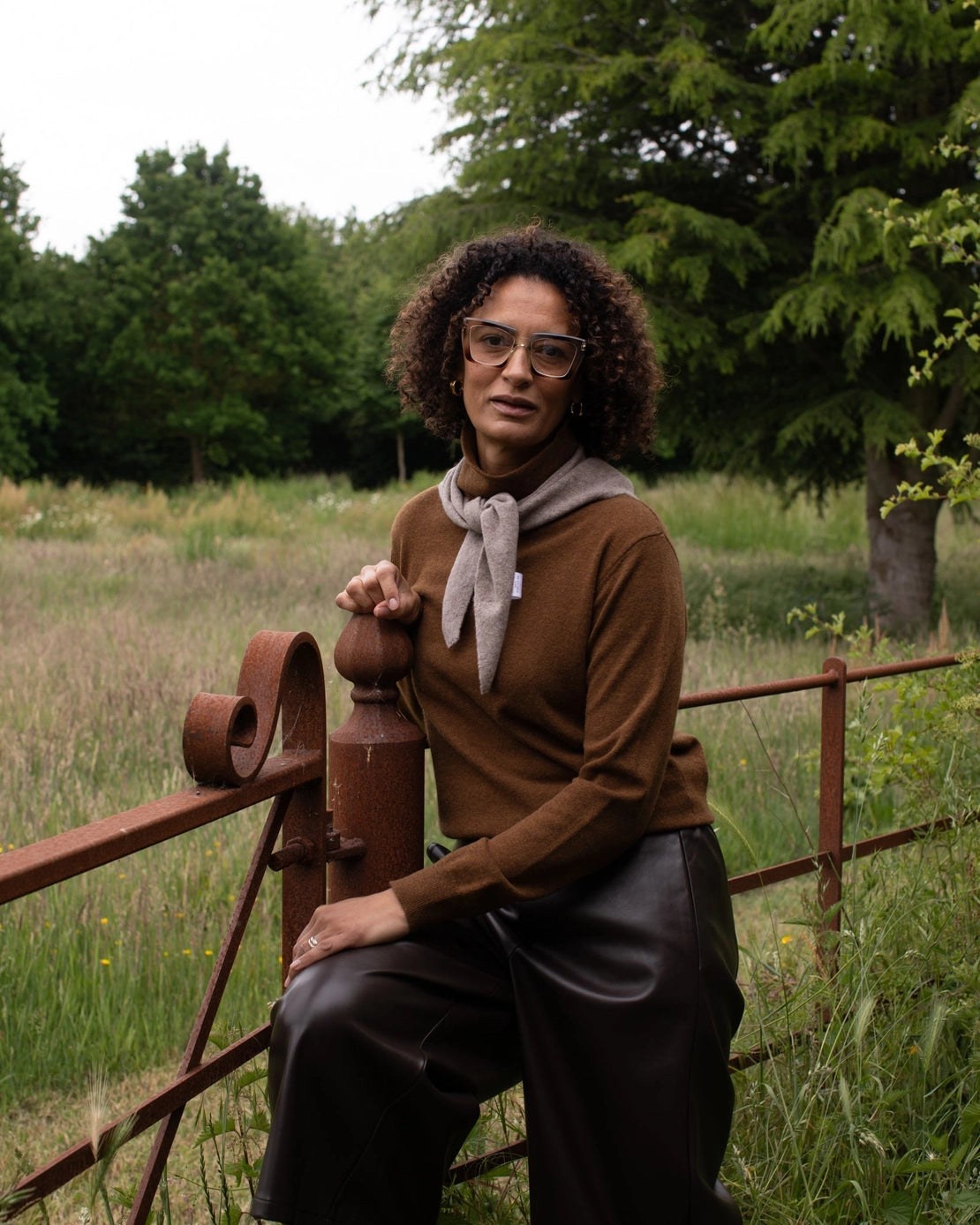 Chalk UK - Martha roll neck jumper - bracken